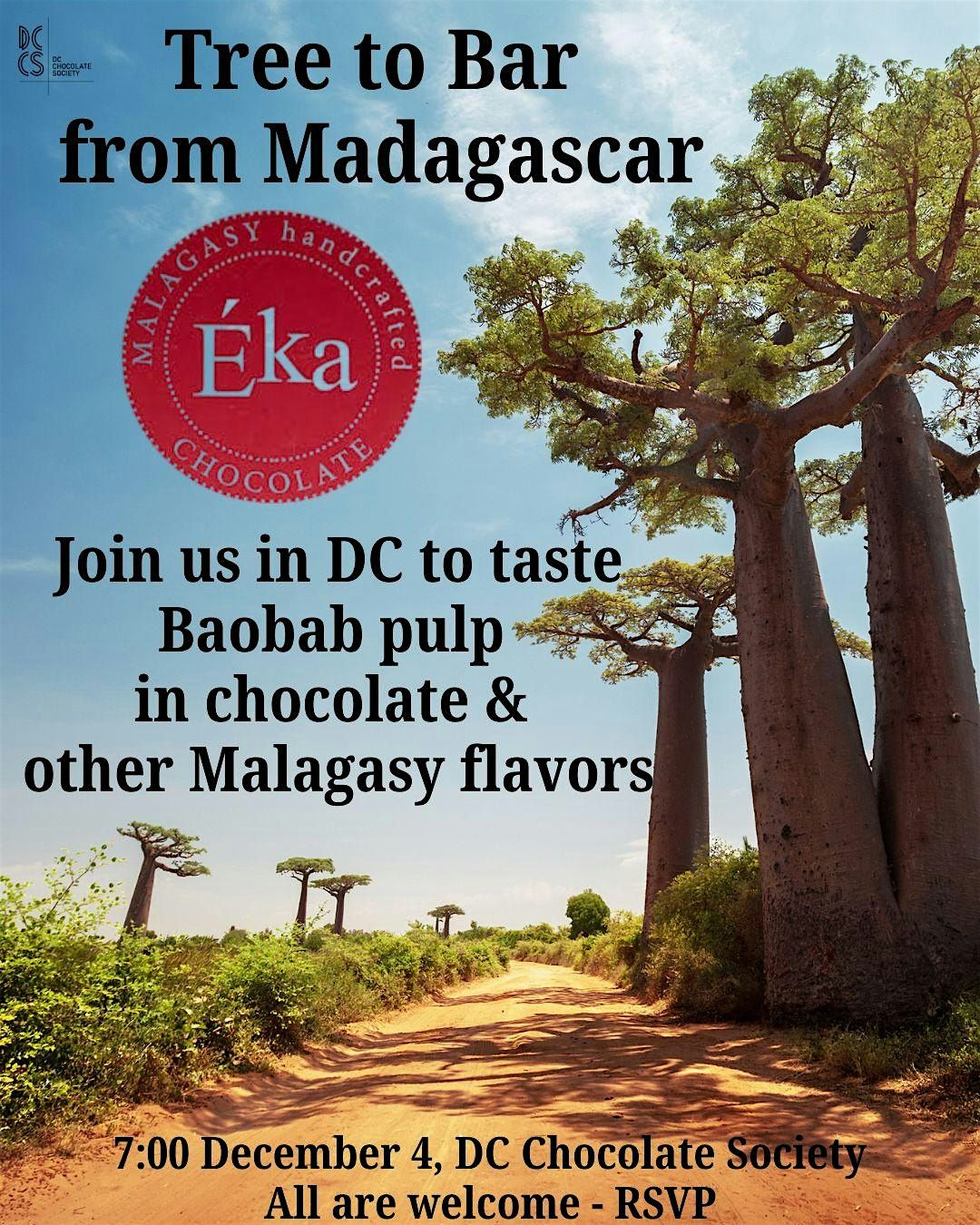 Éka Malagasy Chocolate: Meet Fanja Fawbush & Taste Tree-To-Bar Dec 4th, 4 December | Event in Washington