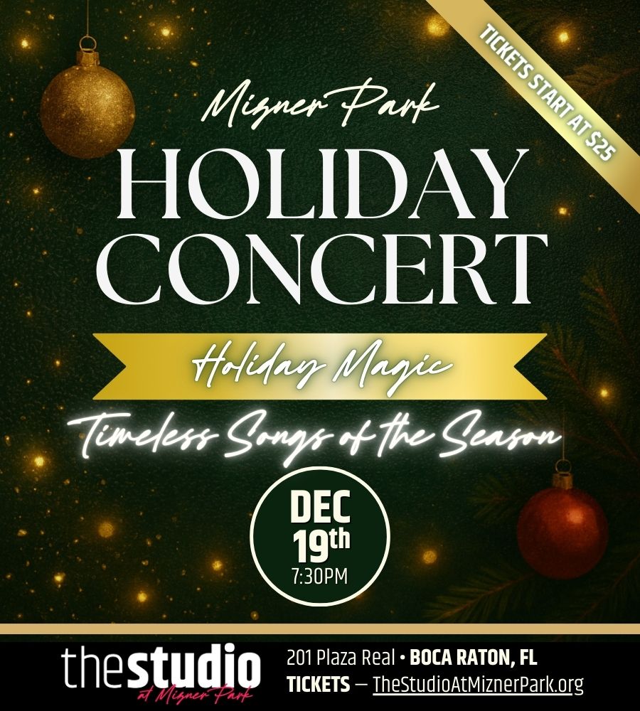 Holiday Concert: Timeless Songs of the Season at The Studio at Mizner Park, 19 December | Event in Boca Raton