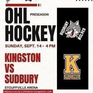 Sudbury Wolves at Kingston Frontenacs at Slush Puppie Place