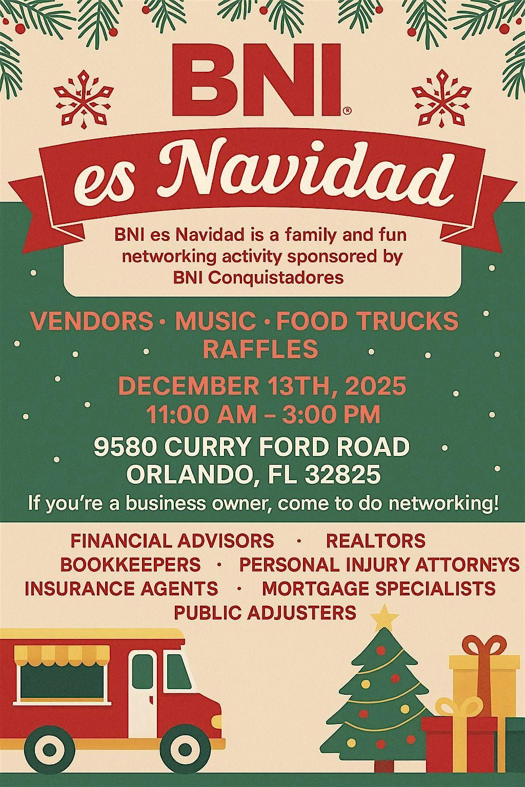 BNI es Navidad, 13 December | Event in Orlando | AllEvents