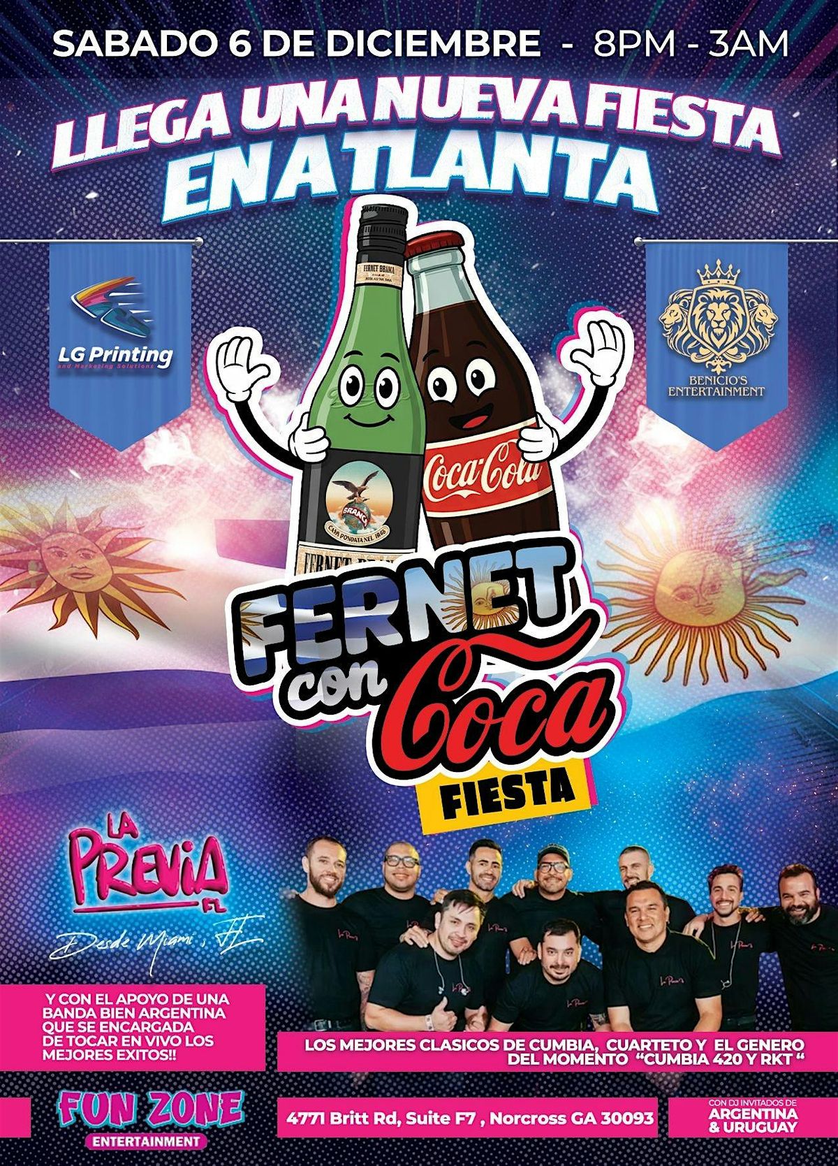 Fernet con COCA Fiesta, 6 December | Event in Norcross | AllEvents