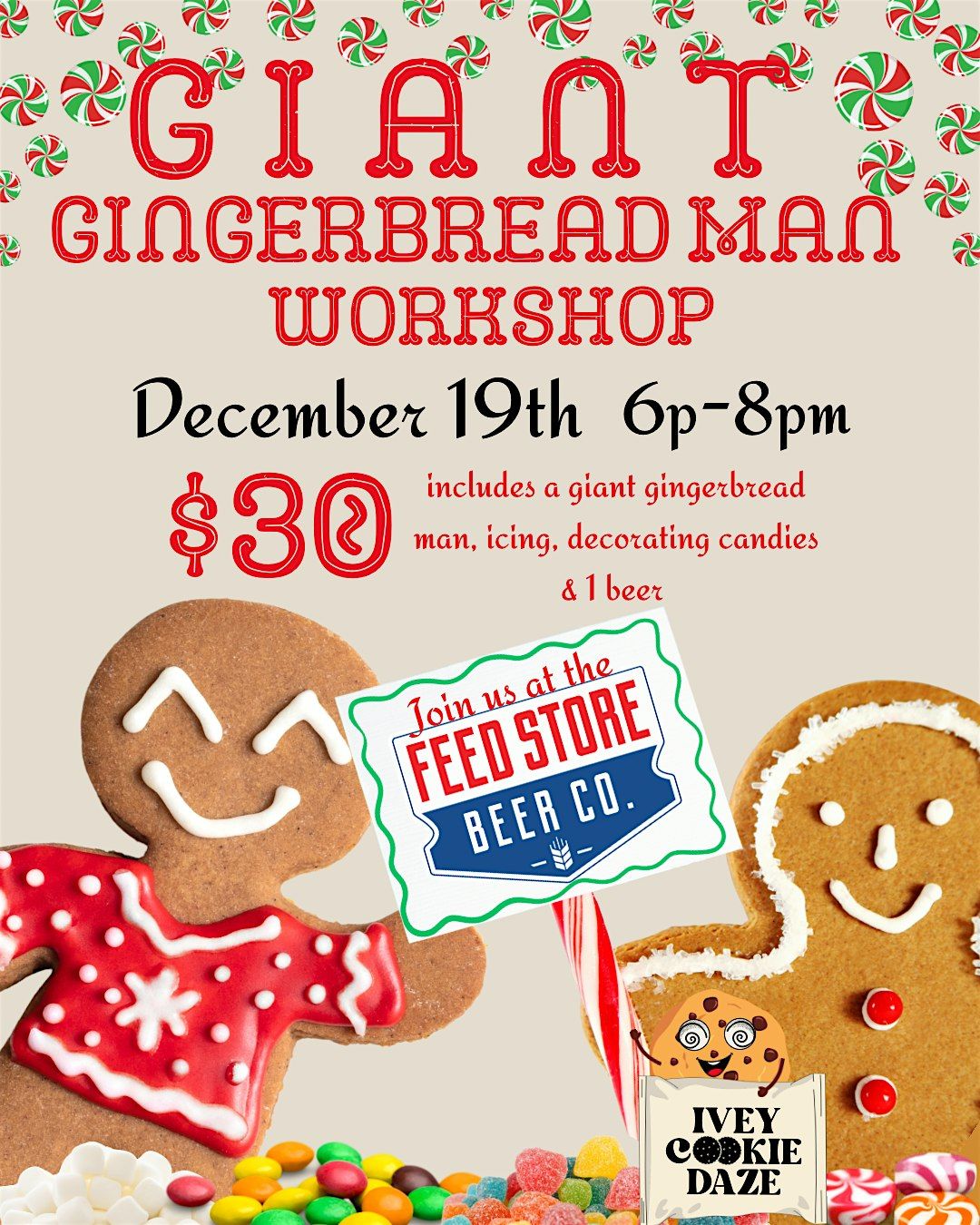 Giant Gingerbread Cookie Workshop, 19 December | Event in Bloomfield | AllEvents