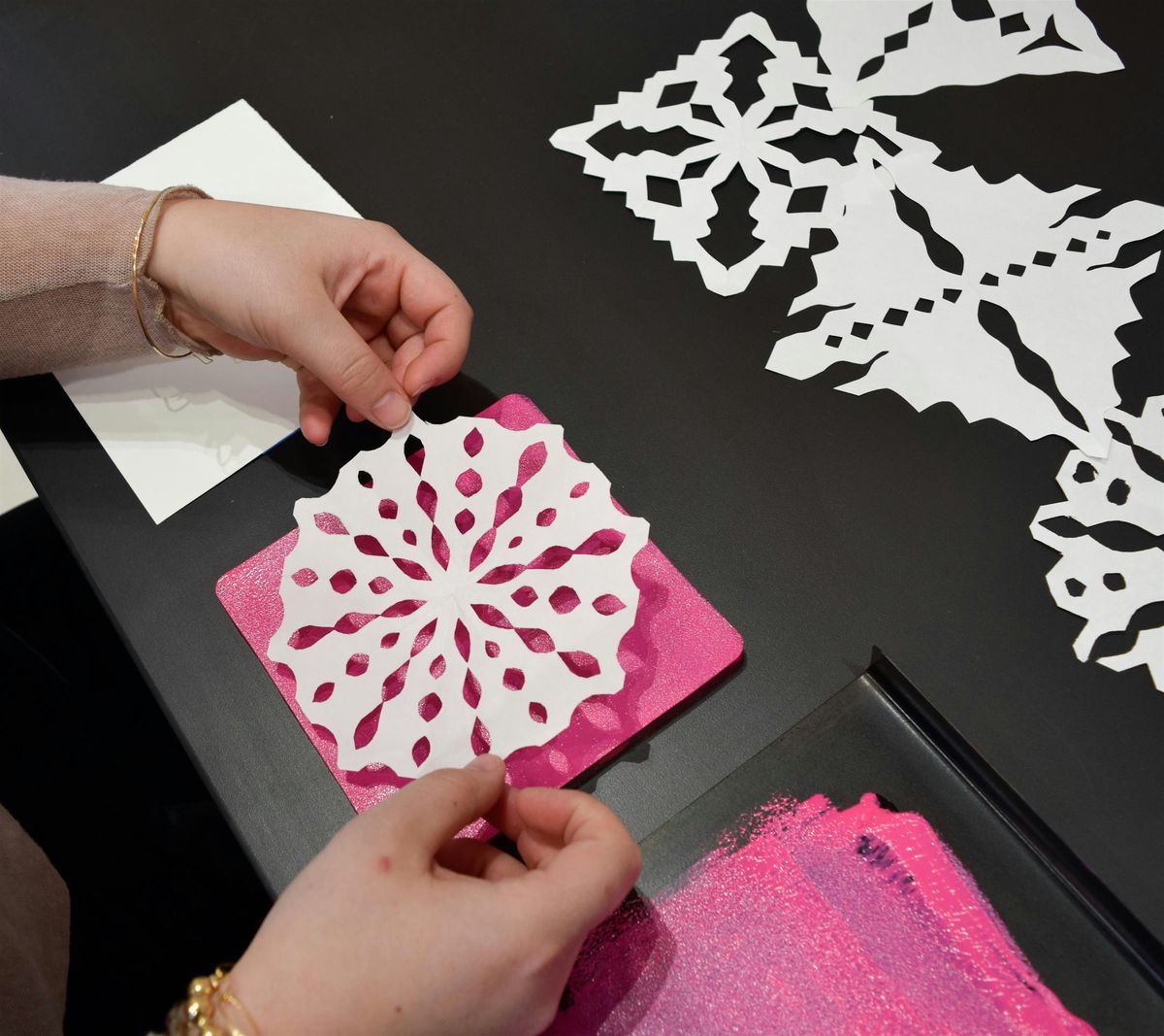 Children's Geli Printing: Snowflake Garlands, 18 January | Event in Morgan Hill | AllEvents