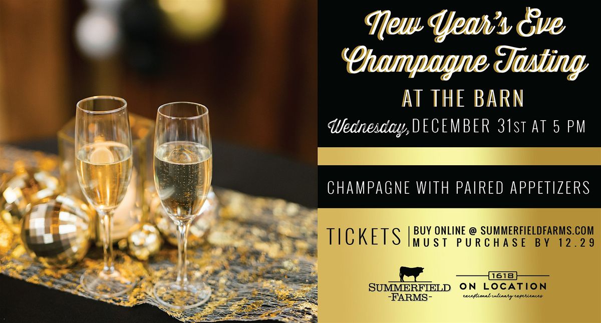 New Years Eve Champagne Tasting