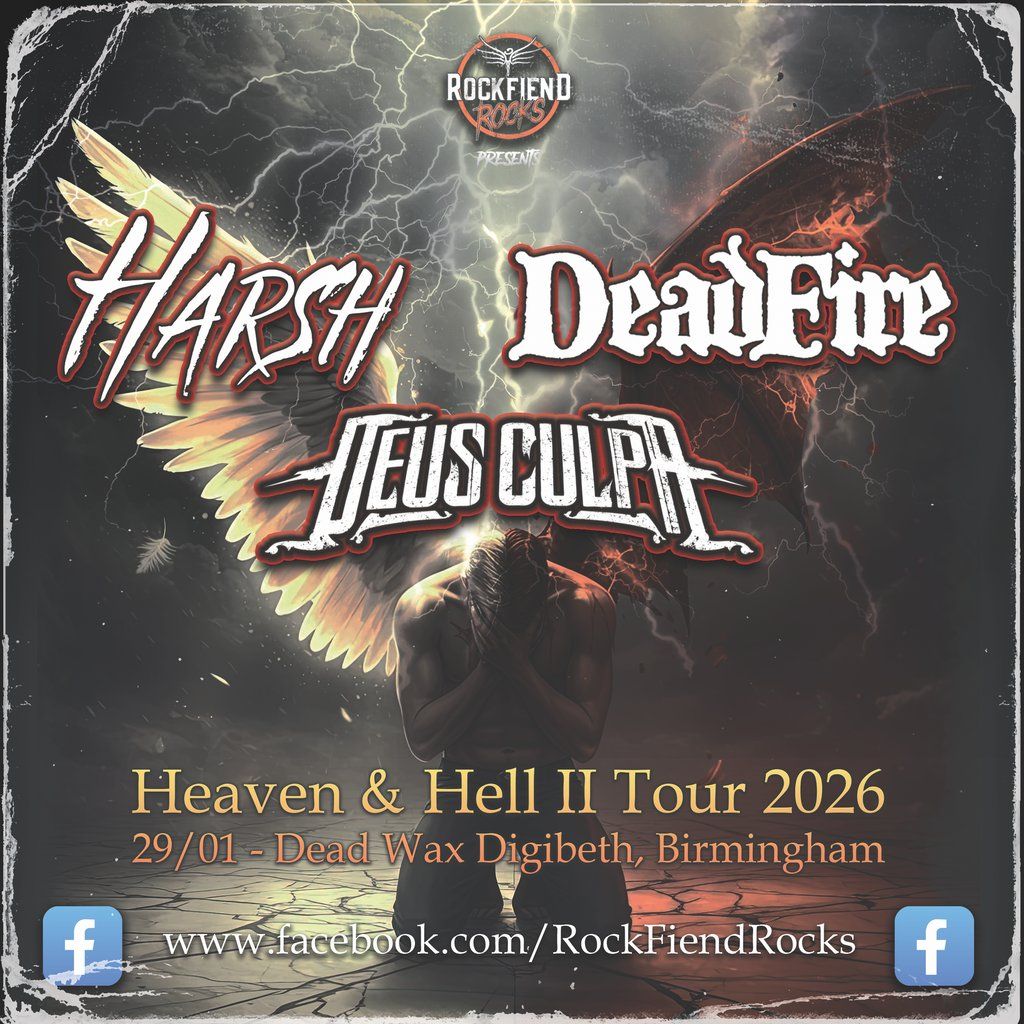 Harsh, Deadfire & Deus Culpa!, 29 January | Event in Birmingham | AllEvents