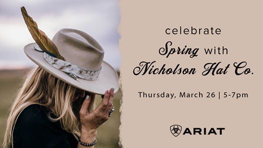 Nicholson Hat Co., Ariat, Fresno 