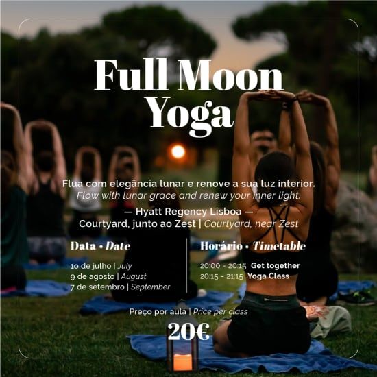 Full Moon Yoga no Hyatt Regency Lisboa, 7 September | Event in Almada | AllEvents