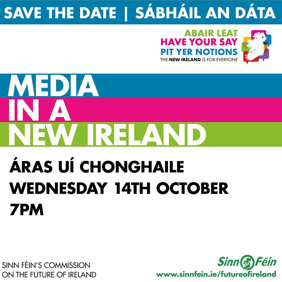 Media In a New Ireland, Áras Uí Chonghaile James Connolly Visitor ...