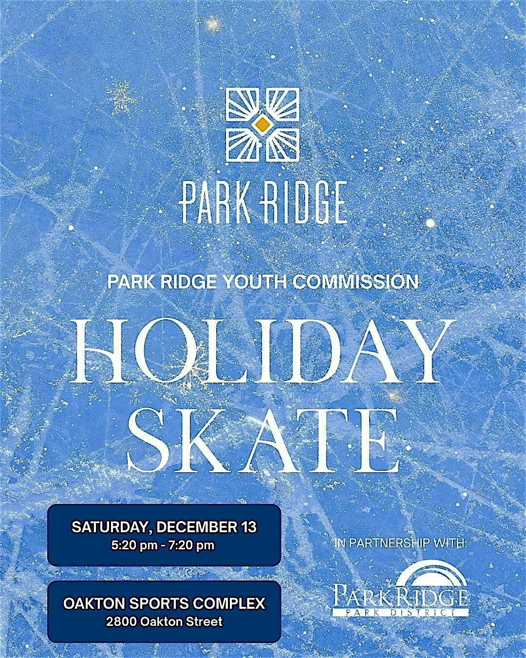 Park Ridge Youth Commission Holiday Skate, 13 December | Event in Park Ridge | AllEvents