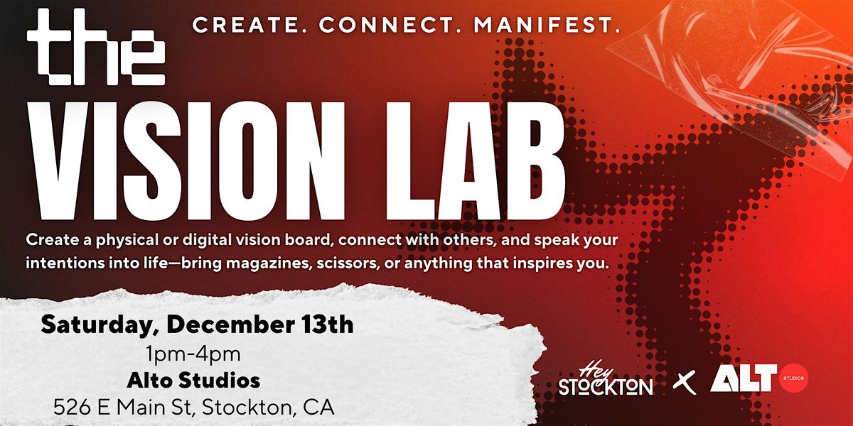 The Vision Lab, 13 December | Event in Stockton | AllEvents