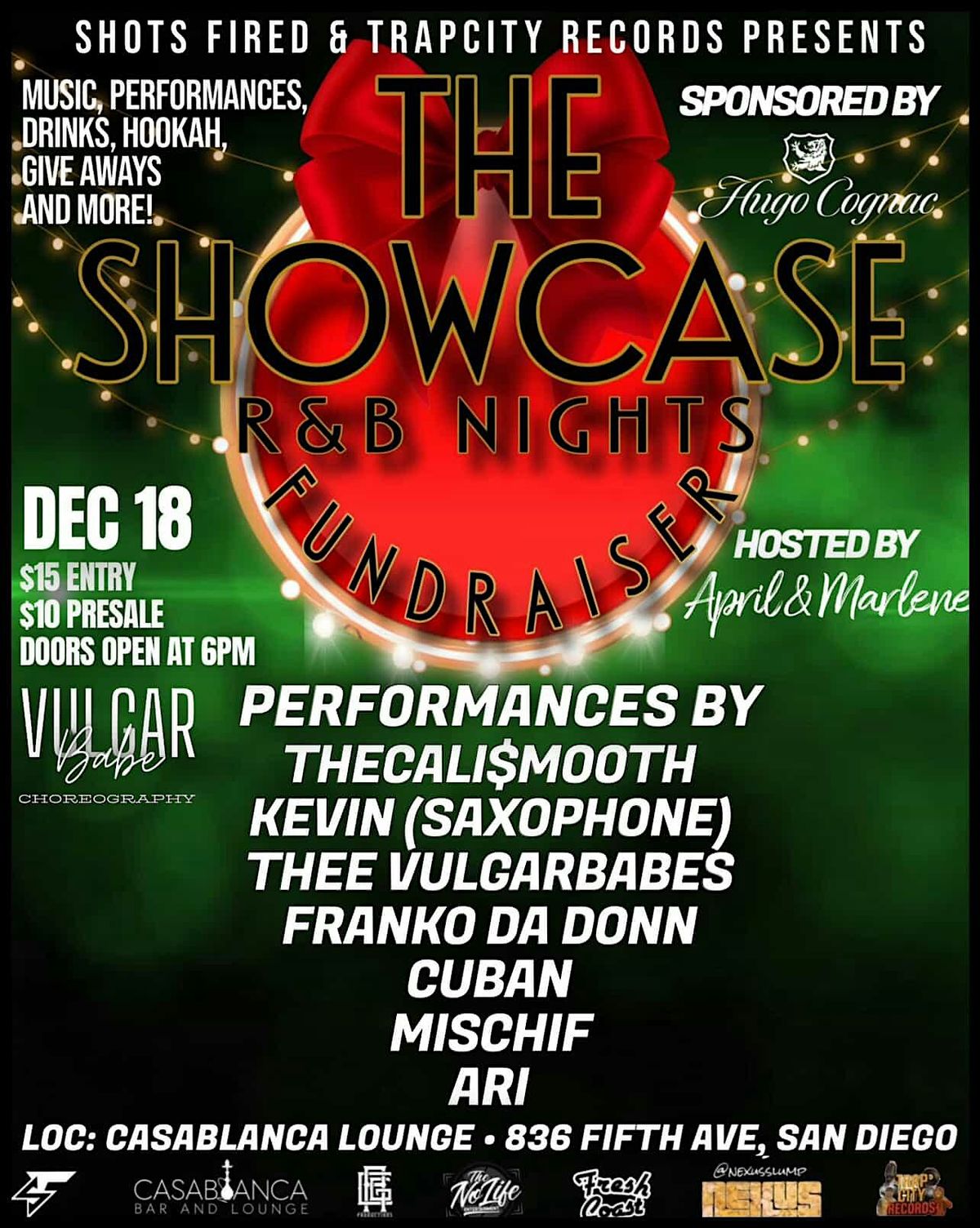 The Showcase: R&B Nights, 18 December | Event in San Diego | AllEvents