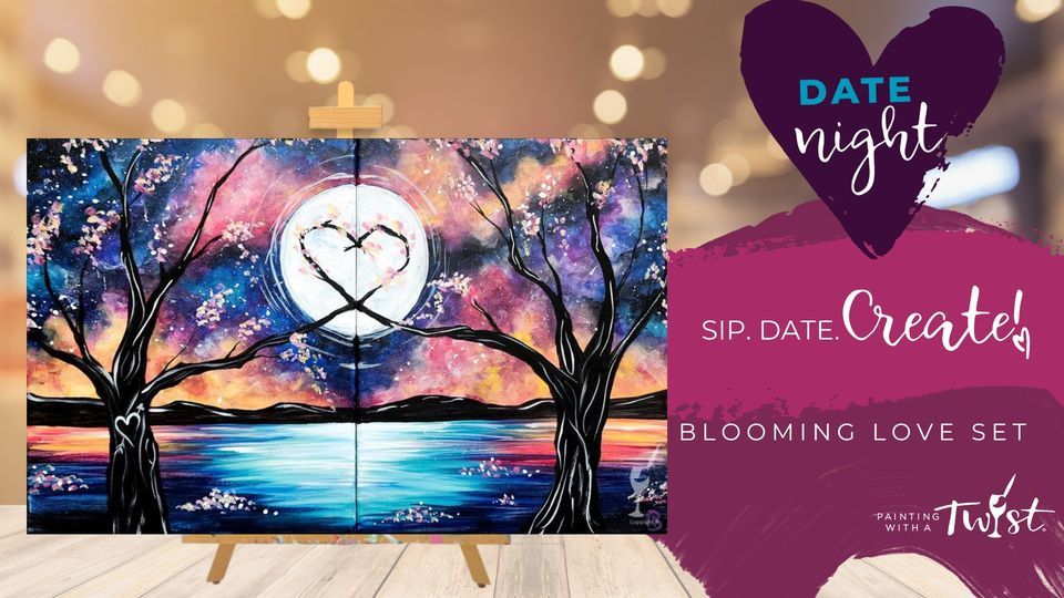 Valentines Date Night! Blooming Love Set, Painting with a Twist