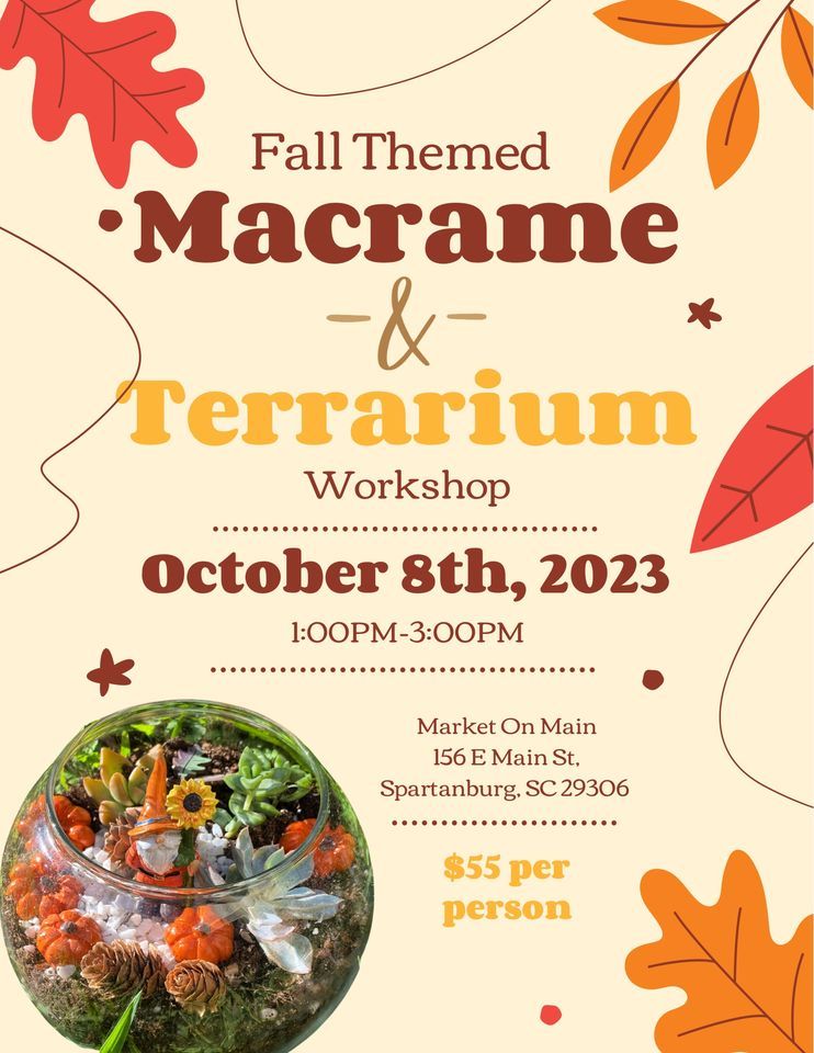 Pepperell Designer Gray Macramé Hanging Terrarium Kit