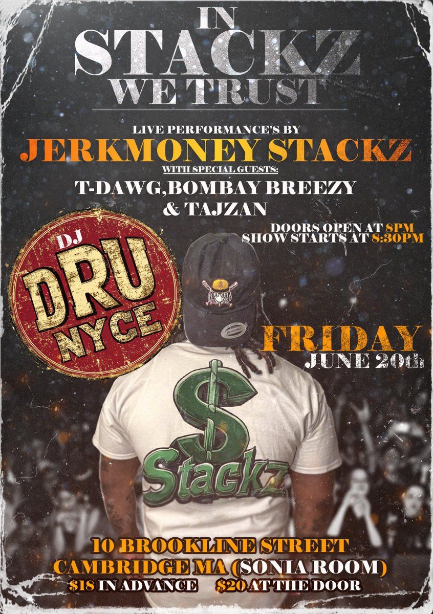JerkMoney Stackz, 19 June | Event in Cambridge | AllEvents