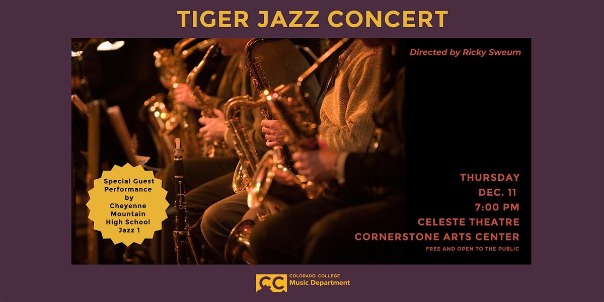 Colorado College Tiger Jazz Concert, 11 December | Event in Colorado Springs | AllEvents