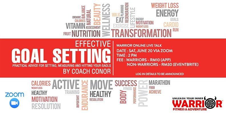 Warrior Online Live Talk Effective Goal Setting On