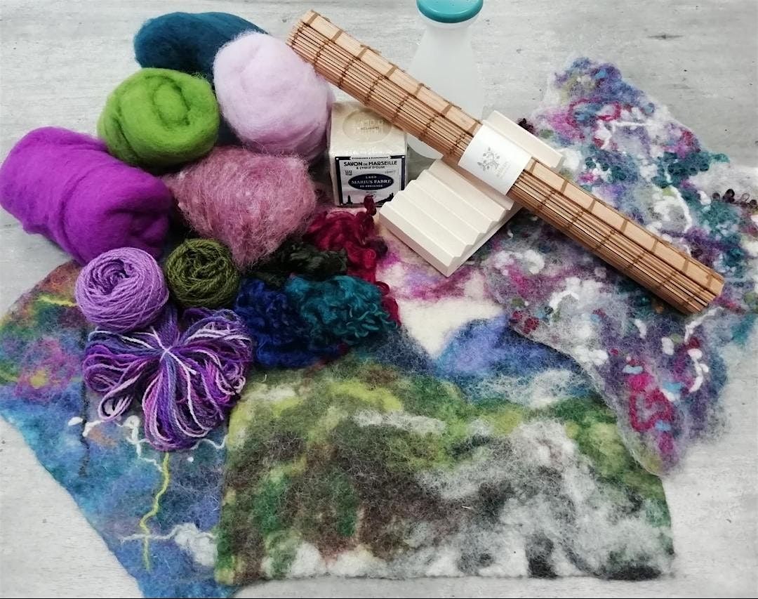 Introduction to Flat Wet Felting with Artist Libby Fell