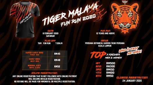 Tiger Malaya Fun Run 2020 At Perdana Botanical Garden Kuala Tiger Malaya Fun Run 2020 At Perdana Botanical Garden Kuala