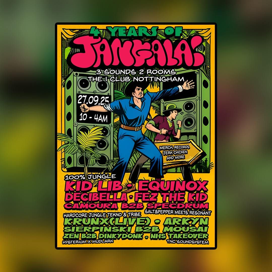 4 YEARS OF JANGALA!, 27 September | Event in Nottingham | AllEvents