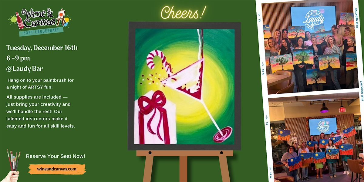 Fort Lauderdale Holiday Wine and Paint – Cheers, 16 December | Event in Fort Lauderdale | AllEvents