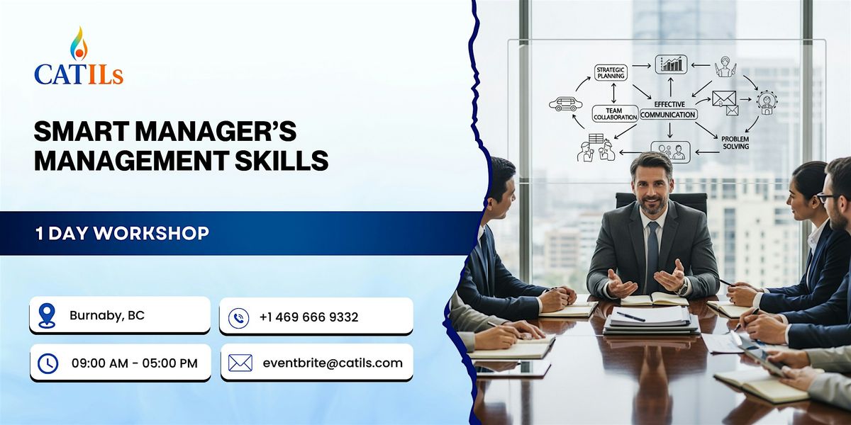 Smart Manager’s Management Skills: 1 Day Workshop in Burnaby, BC | Event in Burnaby | AllEvents