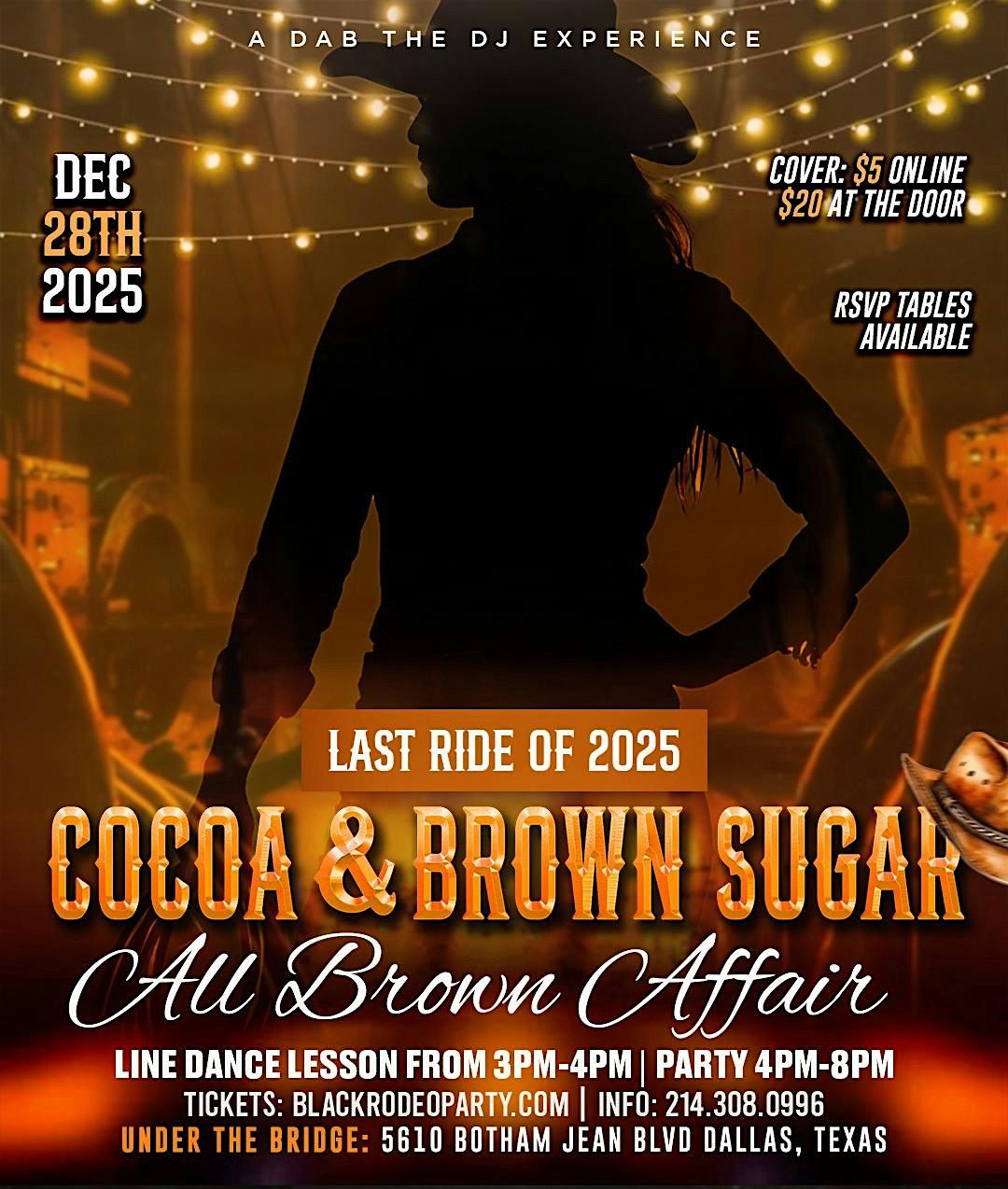 Cocoa & Brown Sugar "All Brown Affair", 28 December | Event in Dallas | AllEvents