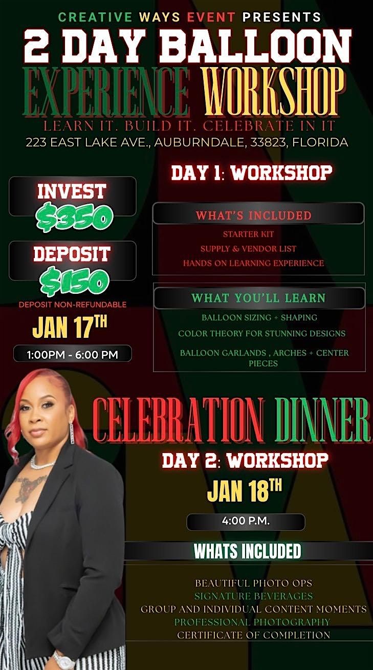 Two Day Balloon Experience workshop, 17 January | Event in Auburndale | AllEvents