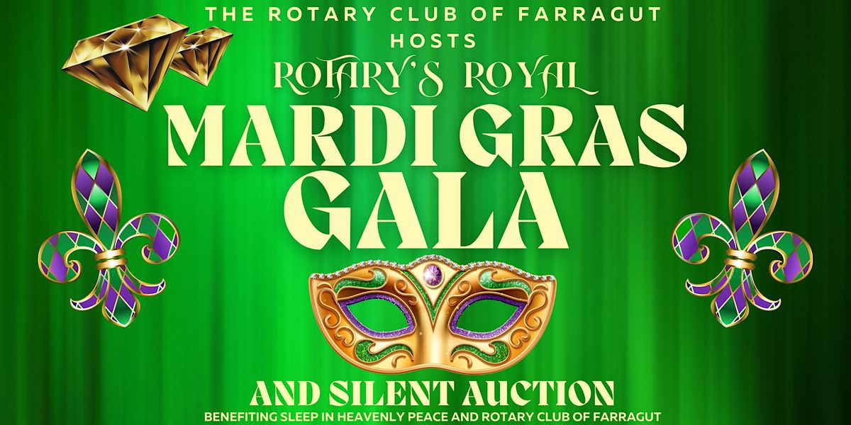 Rotary's Royal Mardi Gras Gala and Silent Auction, 7 February | Event in Knoxville | AllEvents