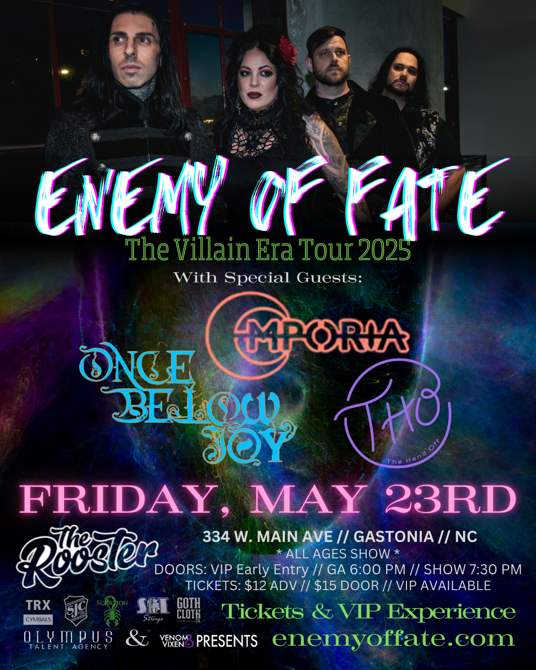 Enemy of Fate at Sunshine Studios Live, 6 June | Event in Colorado Springs | AllEvents