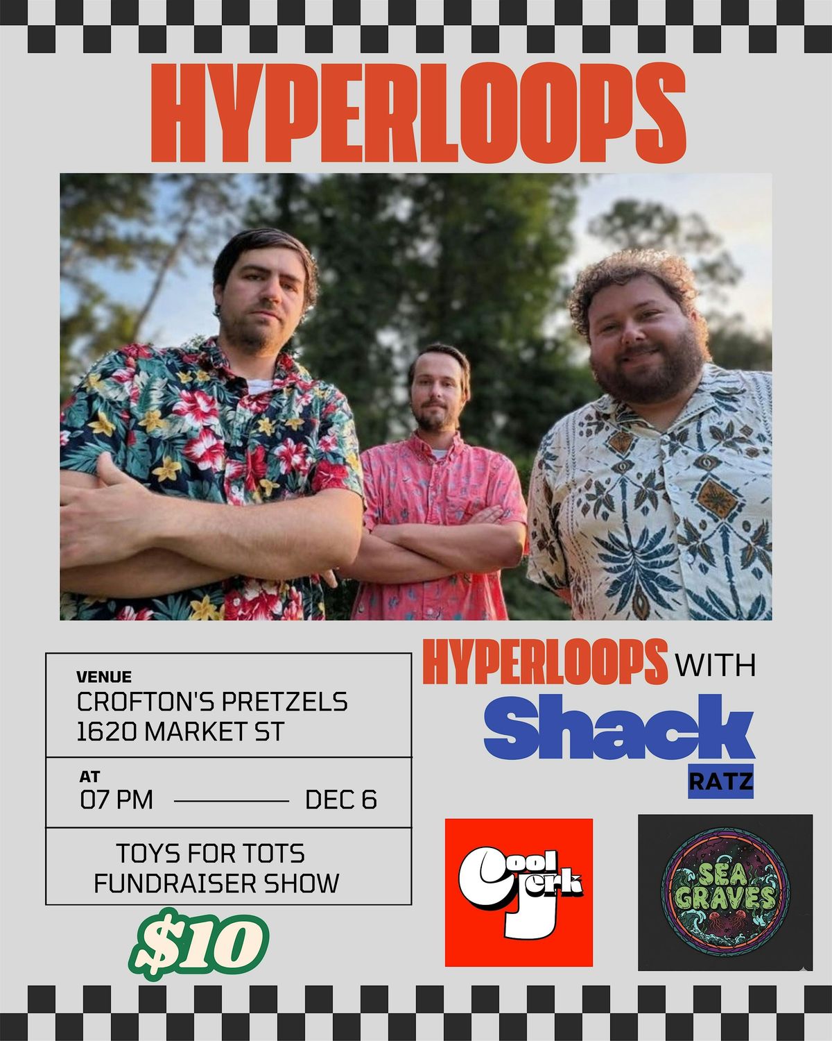 Live at Crofton's Pretzels: Hyperloops, 6 December | Event in Wilmington | AllEvents