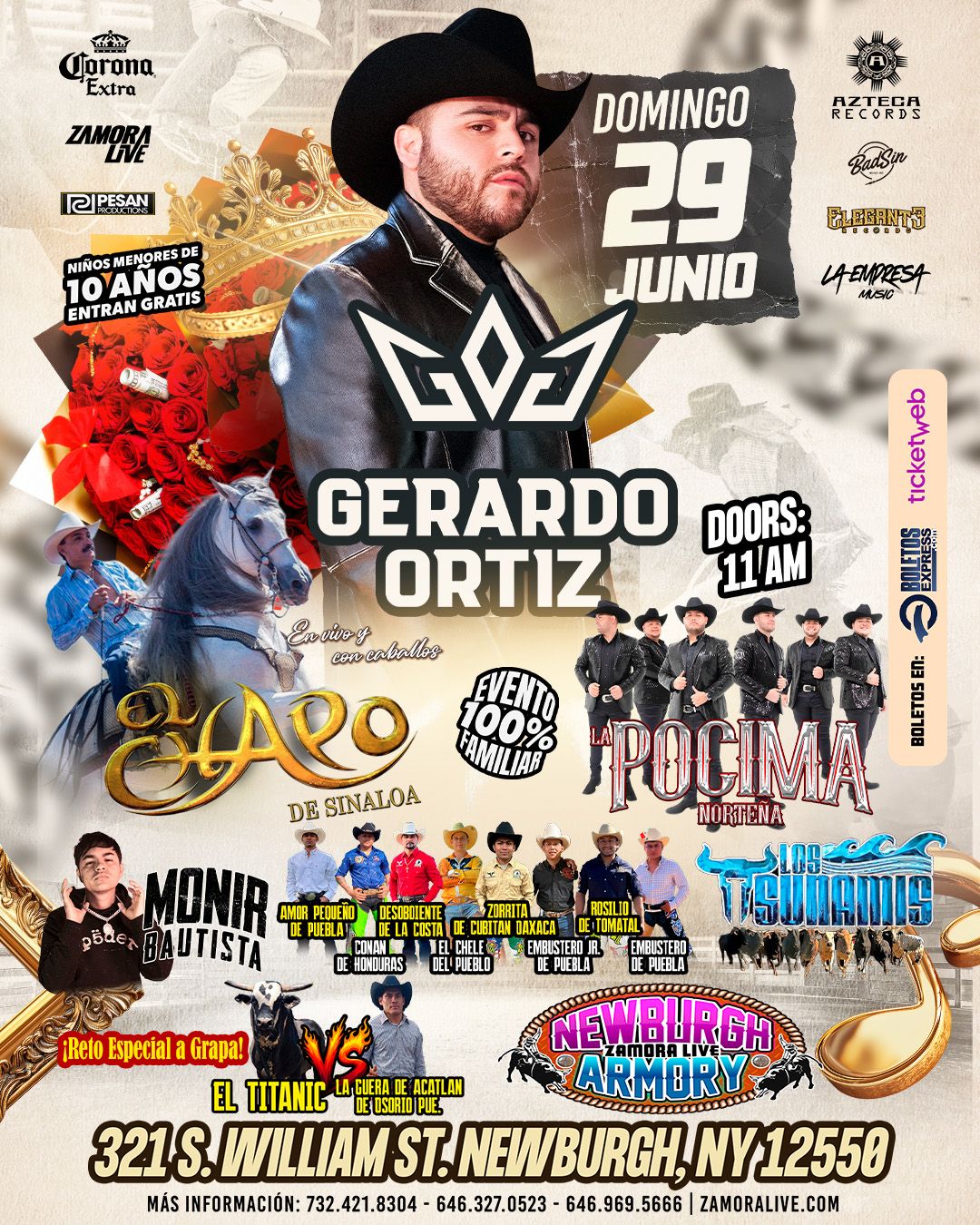 En Vivo: Gerardo Ortiz, 13 November | Event in Arlington | AllEvents