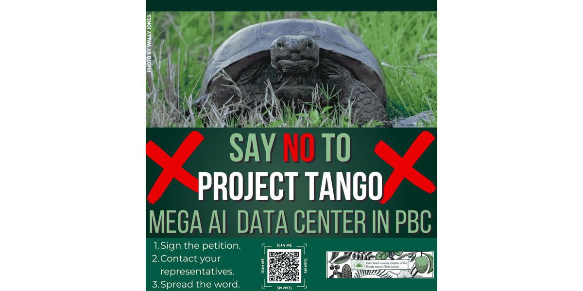 Do you want a mega AI data center in Palm Beach Co? SAY NO TO PROJECT ...