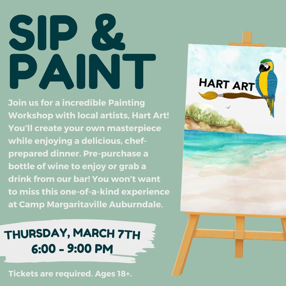 Sip and Paint with Hart Art, 361 Denton Avenue, Auburndale, FL, United
