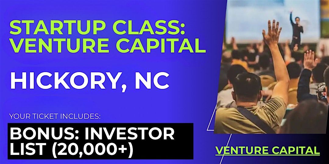 Startup Intro to VC: Guide for Hickory Founders | Event in Hickory | AllEvents