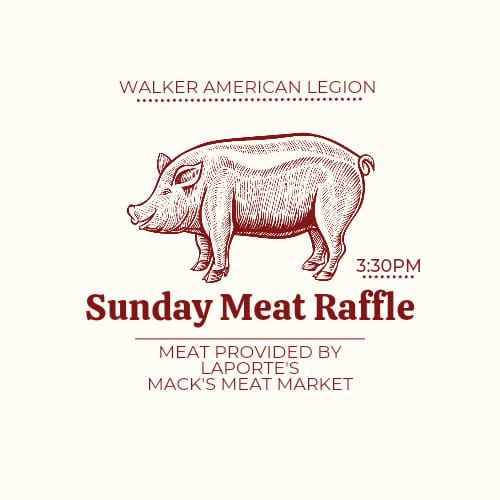 Meat Raffle, American Legion Post #134, Walker, 10 December 2023 ...
