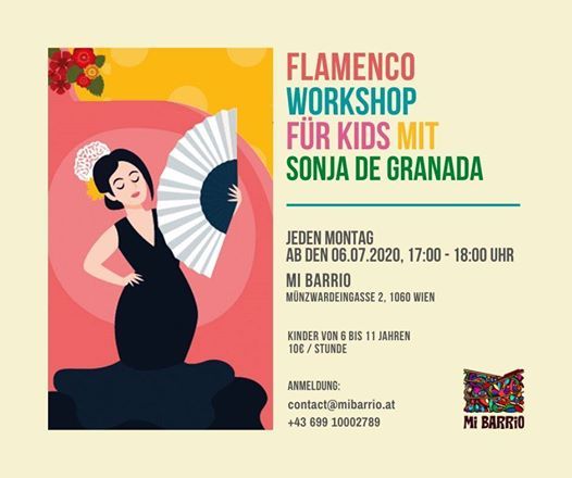Flamenco Tanzworkshop Fur Kids Mit Sonja De Granada Mi Barrio Vienna August 3 Allevents In