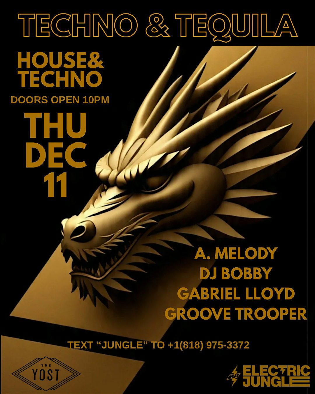 Techno & Tequila, 11 December | Event in Santa Ana | AllEvents