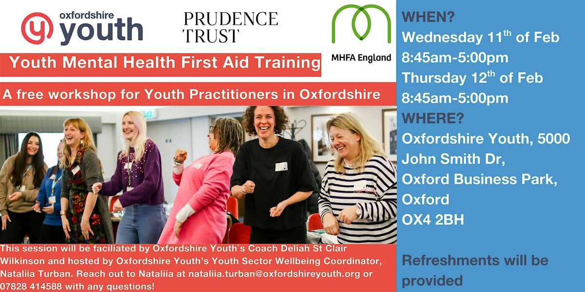 Youth Mental Health First Aid Training for Youth Practitioners