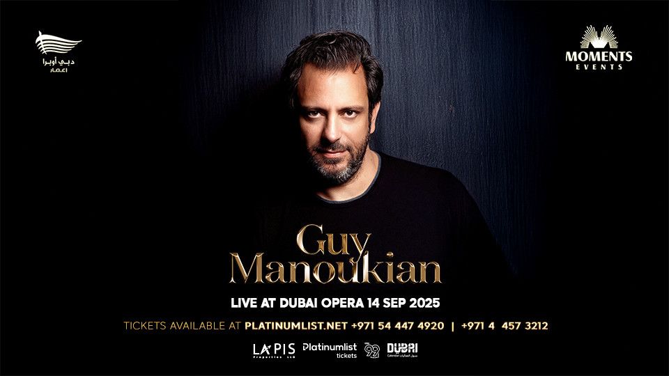 Guy Manoukian in Dubai, 14 September | Event in Dubai | AllEvents