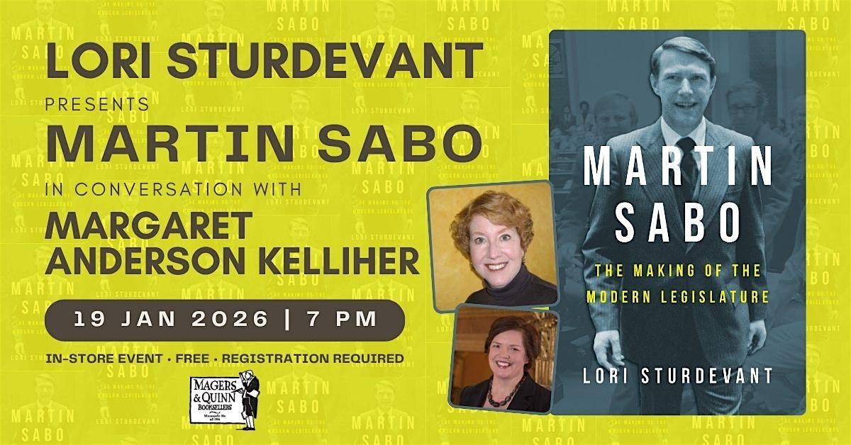 Lori Sturdevant presents Martin Sabo with Margaret Anderson Kelliher, 19 January | Event in Minneapolis | AllEvents