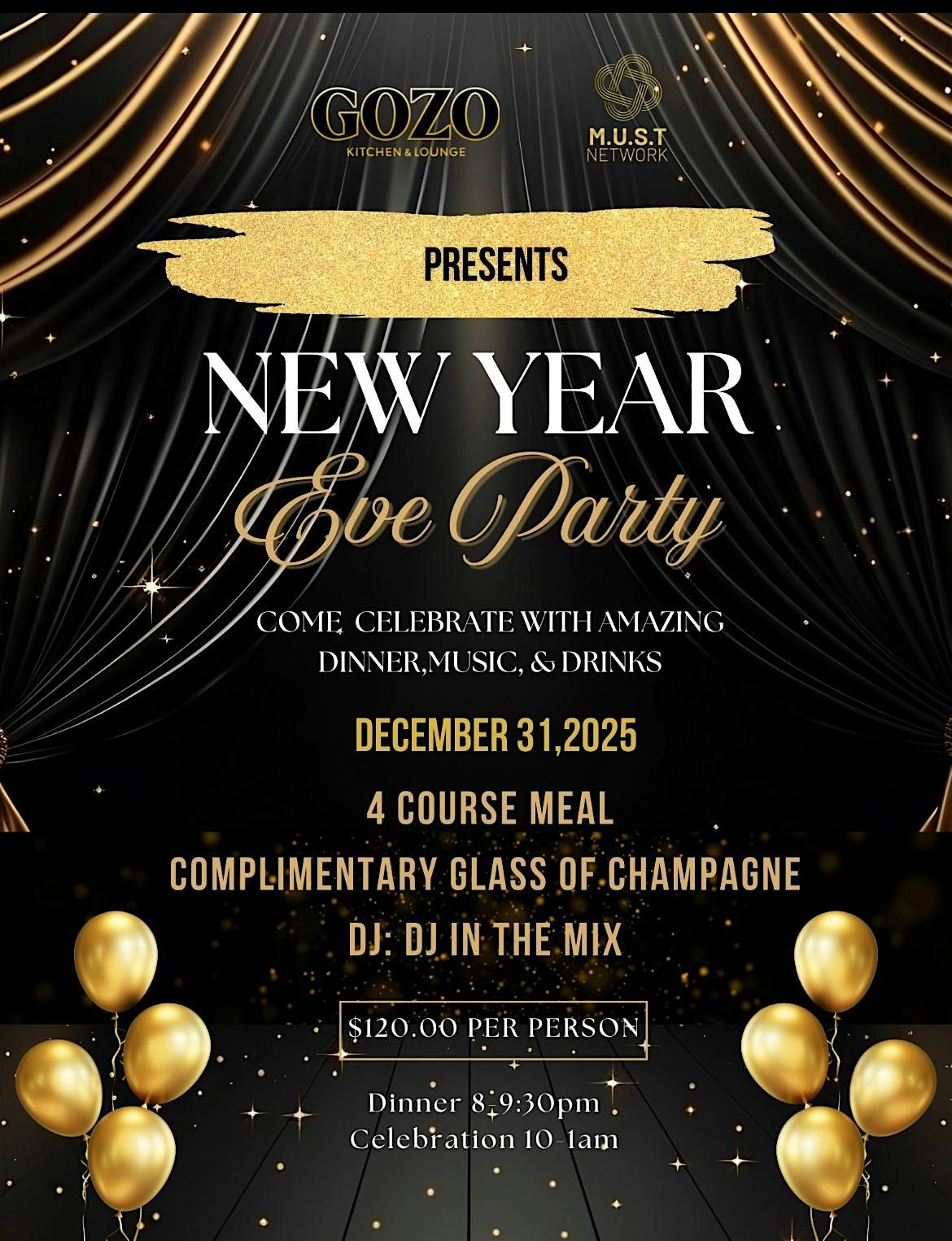 Gozo presents new year eve party, 31 December | Event in Chino | AllEvents