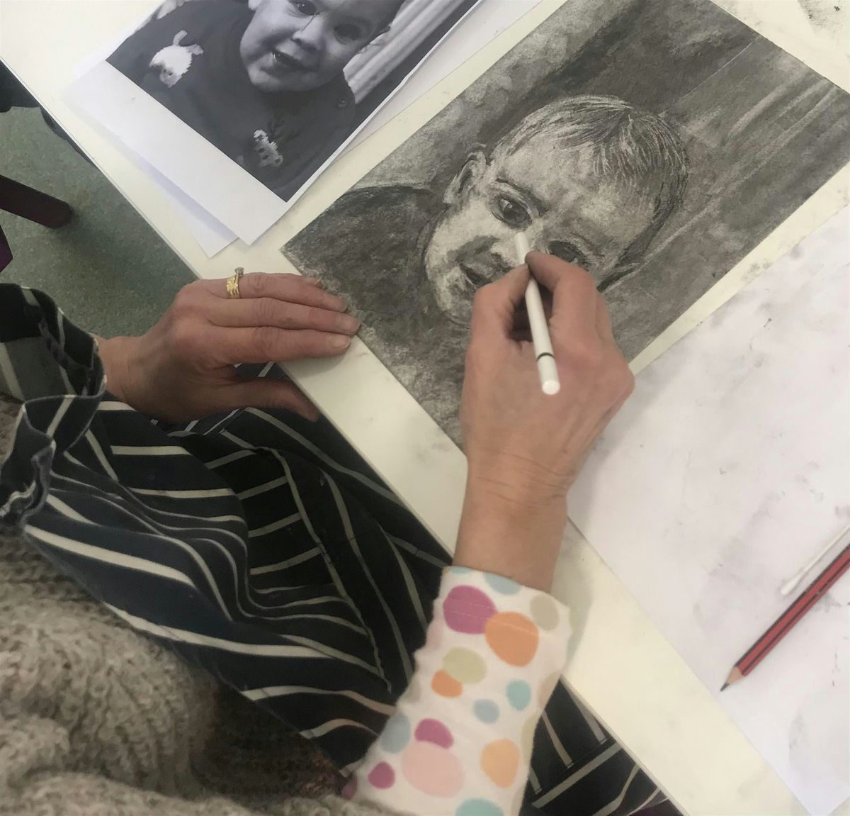 Get Busy at The Hive, a series of one-off workshops: charcoal portraits, 7 January | Event in Abbots Langley