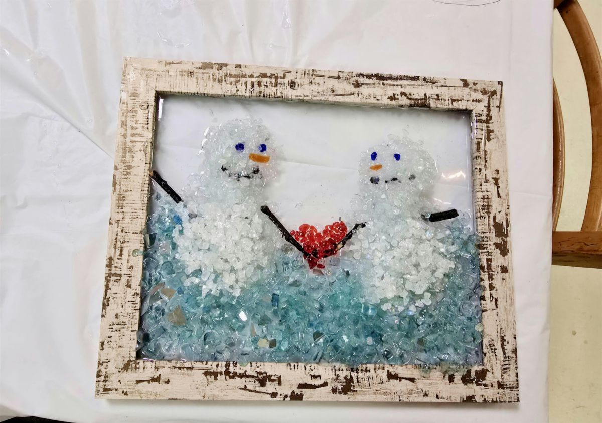 Resin glass pine tree, snowman, or beach scene class, 17 January | Event in Phillipsburg | AllEvents