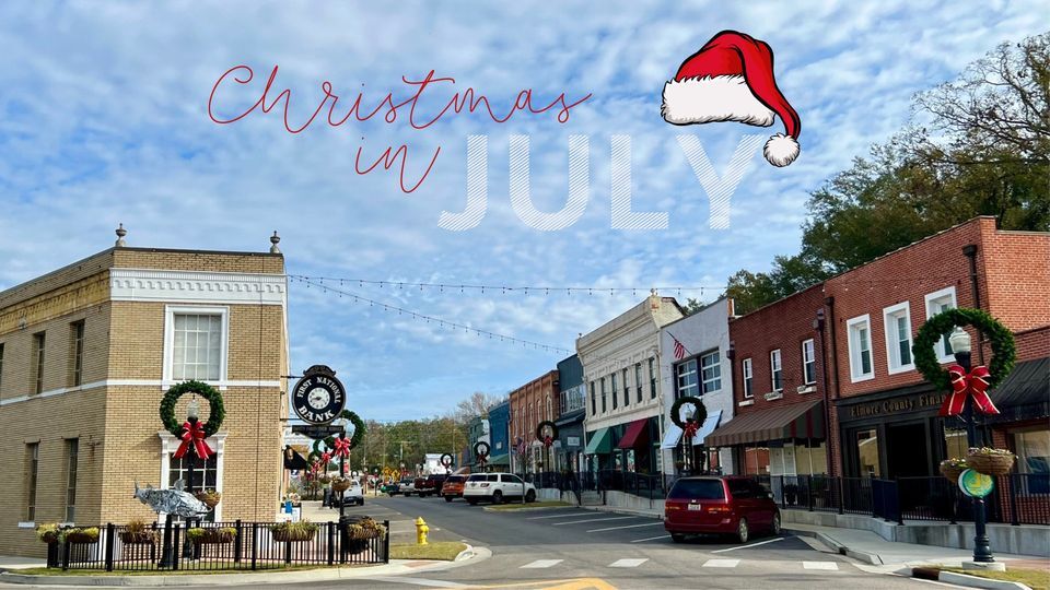 Downtown Wetumpka Christmas in July, Downtown Wetumpka, 22 July 2023