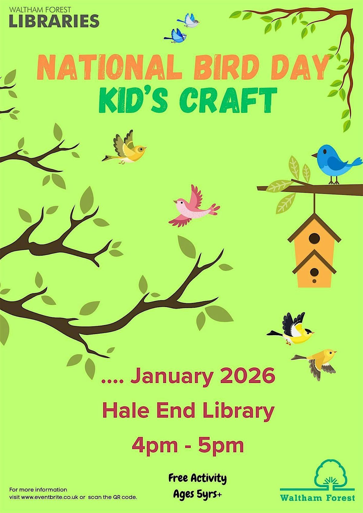 National Bird Day Kids Craft @ Hale End Library