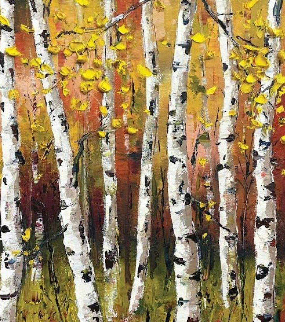 Fall Birch Trees Paint and Pour, 17 December | Event in Verona | AllEvents