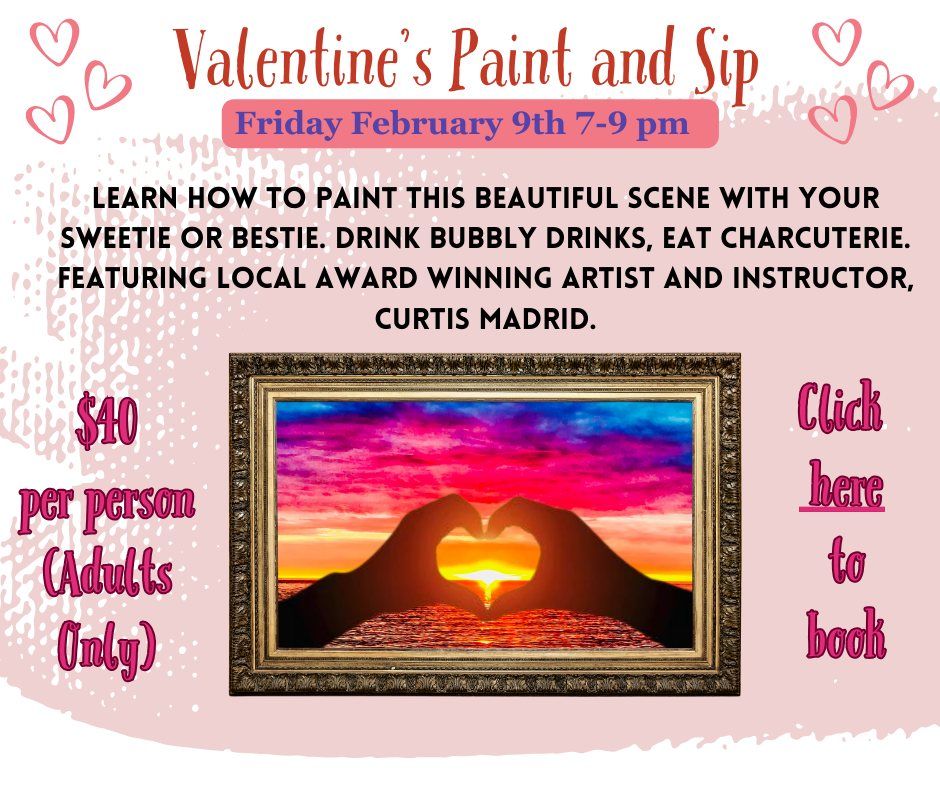 Valentines Paint and Sip!, Kaleidoscope Family Gym, Puyallup, 9