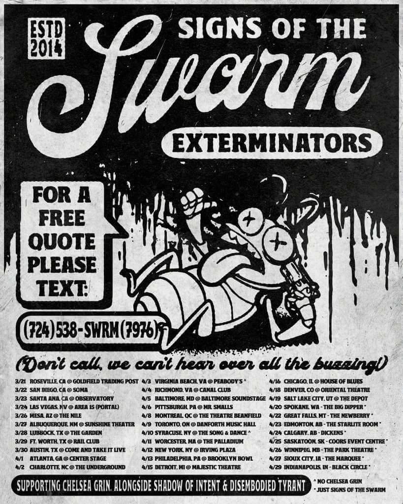 Signs of The Swarm, 14 October | Event in Portland | AllEvents