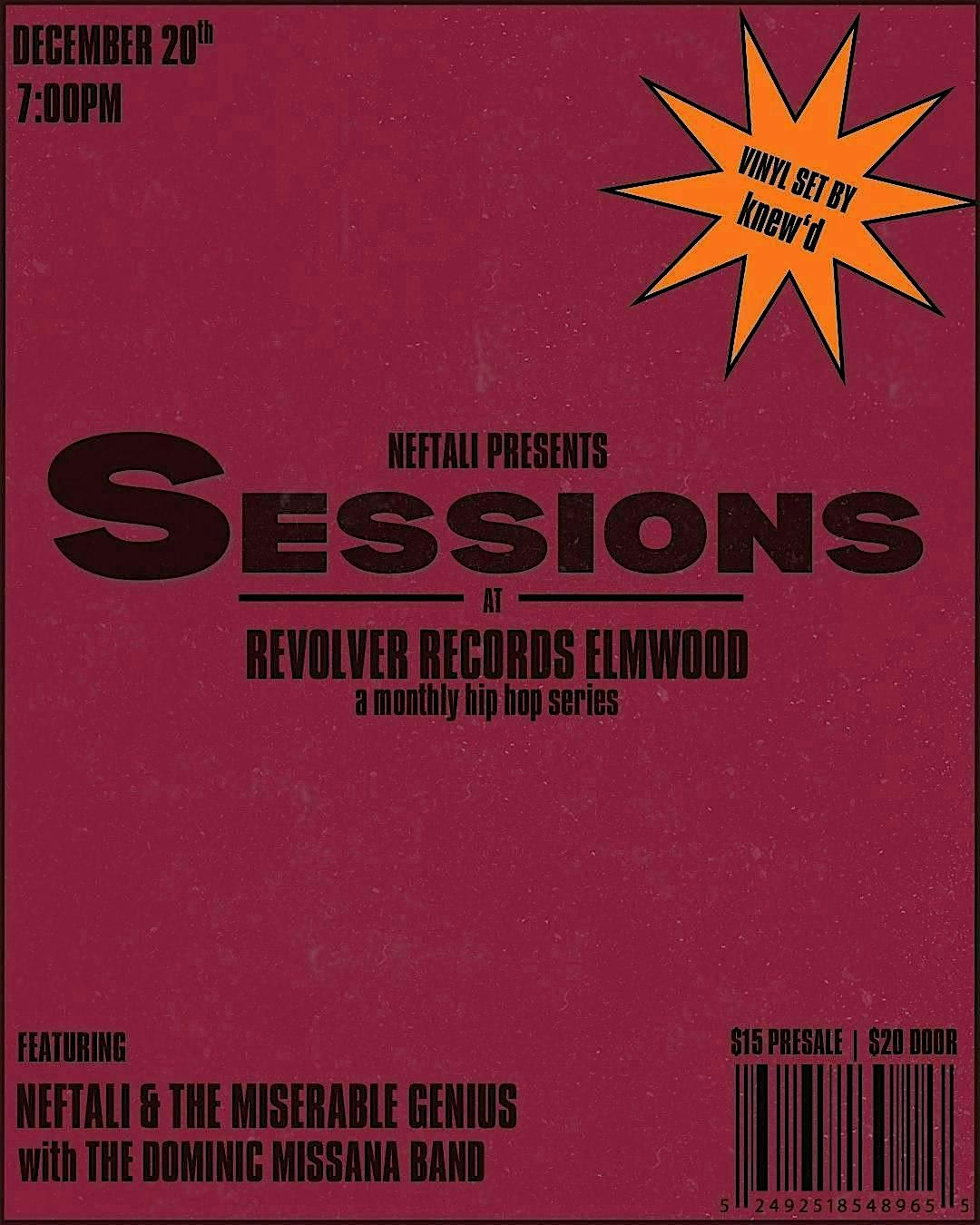 Neftali presents "Sessions", 20 December | Event in Buffalo | AllEvents