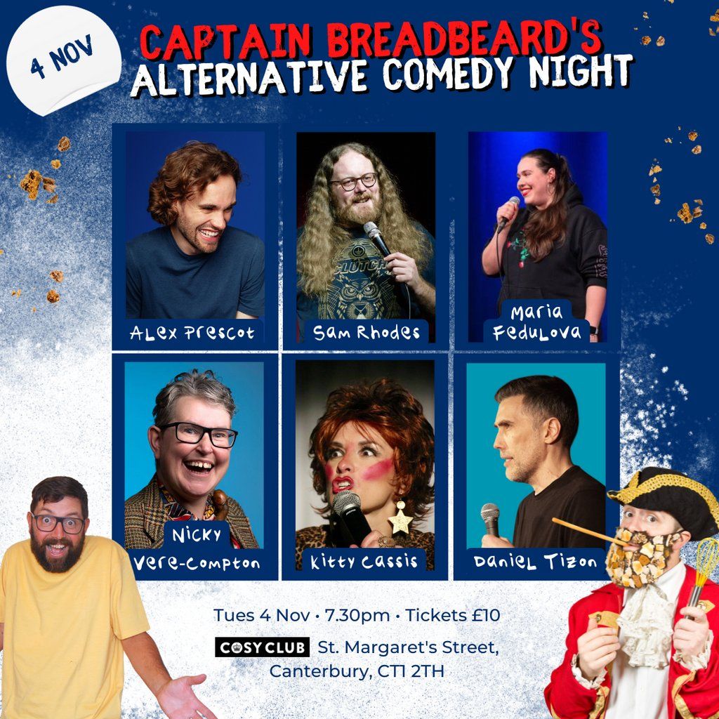 Captain Breadbeard's Alternative Comedy Night, 4 November | Event in Canterbury | AllEvents